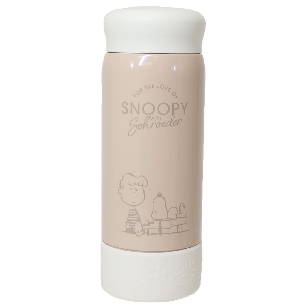 スヌーピー キャラクター 保温保冷水筒 底カバー付ステンレスボトル400ml ピアニスト ピーナッツ