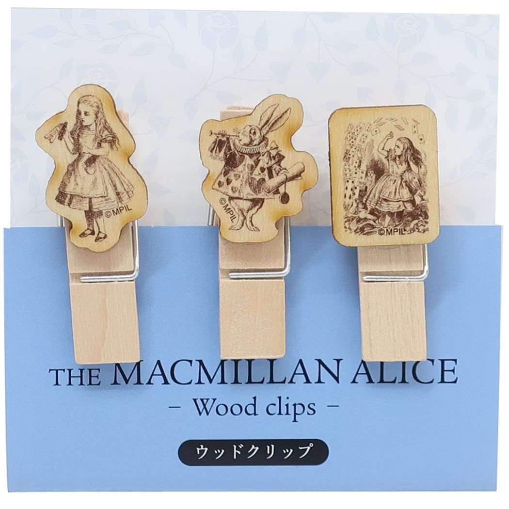 マクミランアリス ウッドクリップ3個セット クリップ モノトーン THE MACMILLAN ALICE