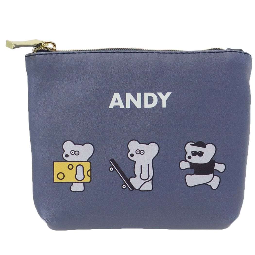 ねずみのANDY ティッシュポーチ ミニポーチ 整列 アンディ キャラクター