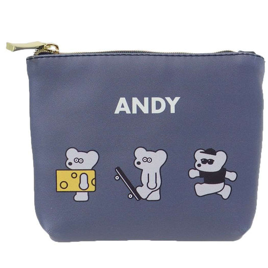 ねずみのANDY ティッシュポーチ ミニポーチ 整列 アンディ キャラクター