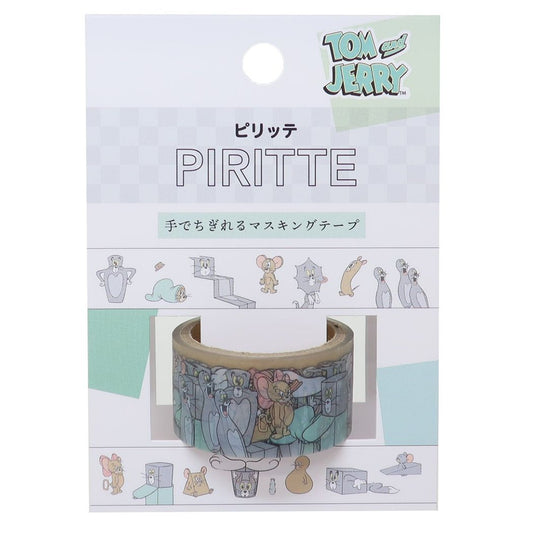 トムとジェリー グッズ マスキングテープ ワーナーブラザース キャラクター PIRITTE ピリッテ 手でちぎれる20mmマステ
