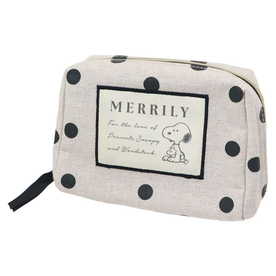 スヌーピー グッズ コスメポーチ ピーナッツ キャラクター ラウンドポーチ