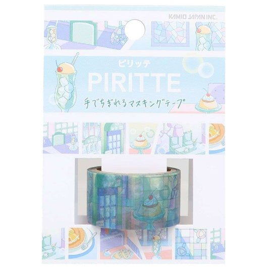 PIRITTE ピリッテ 手でちぎれる20mmマステ センチメンタル モード マスキングテープ カミオジャパン レトロカフェ プレゼント