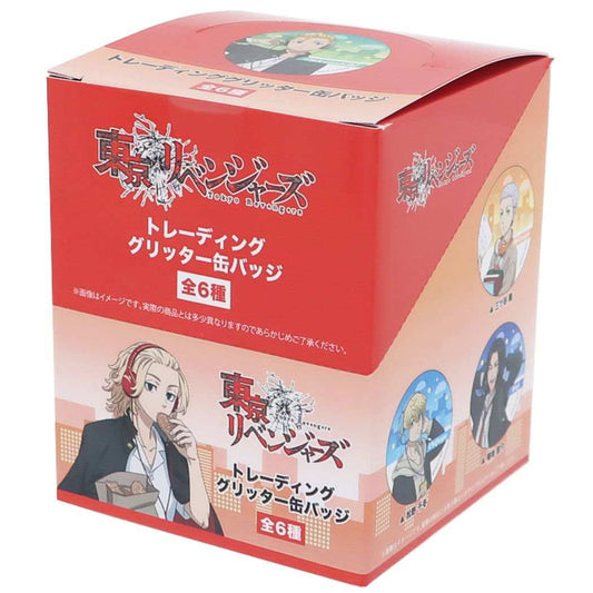 東京リベンジャーズ トレーディンググリッター缶バッジ全6種 6個入セット 少年マガジン 缶バッジ アニメキャラクター