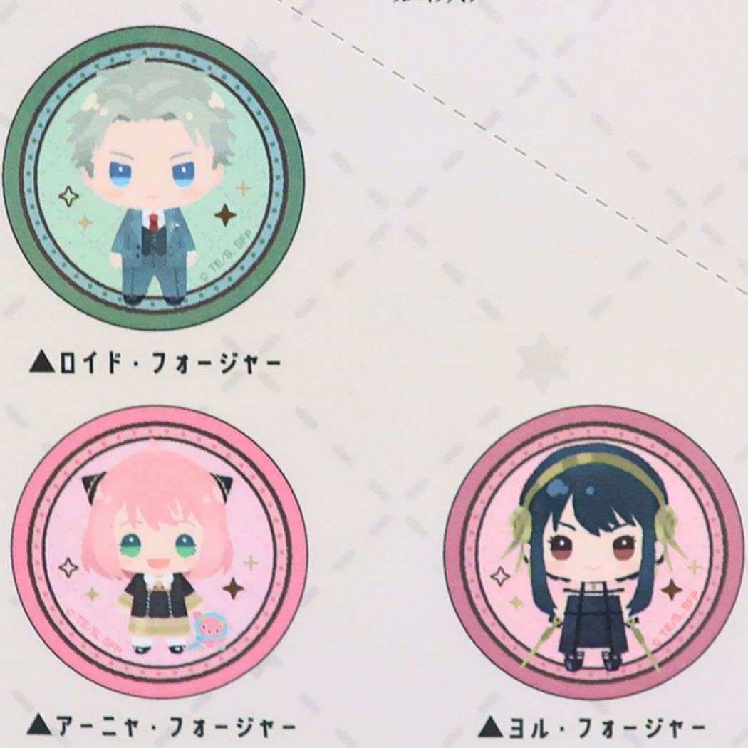 スパイファミリー アニメキャラクター 缶バッジ ちまっこトレーディングカンバッジ 全6種