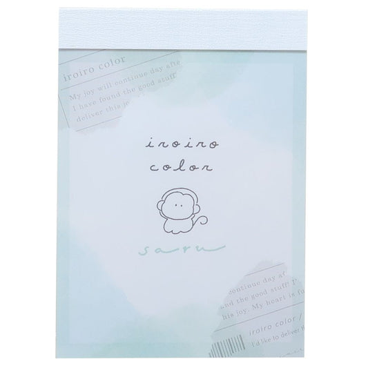 ミニミニメモ iroiro color メモ帳 カミオジャパン さる 新入学