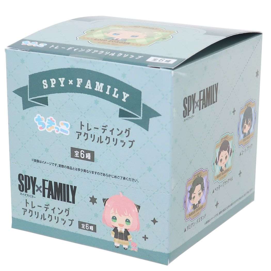 スパイファミリー SPY FAMILY クリップ トレーディングアクリルクリップ 全6種 6個入セット ちまっこ 少年ジャンプ カミオジャパン