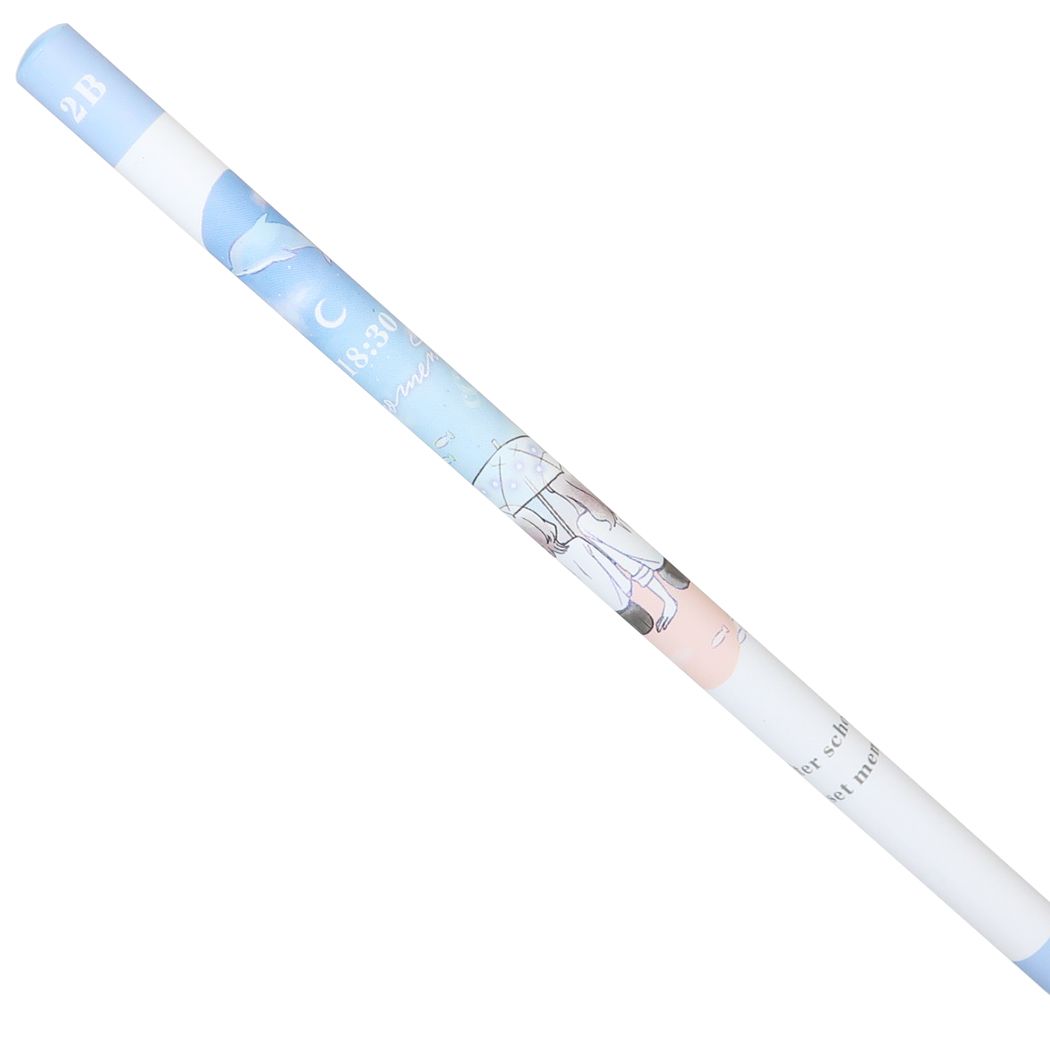 鉛筆 LIKEオルチャン 鉛筆2B 夕空 えんぴつ 新学期準備文具 筆記用具 小学生 中学生 かわいい