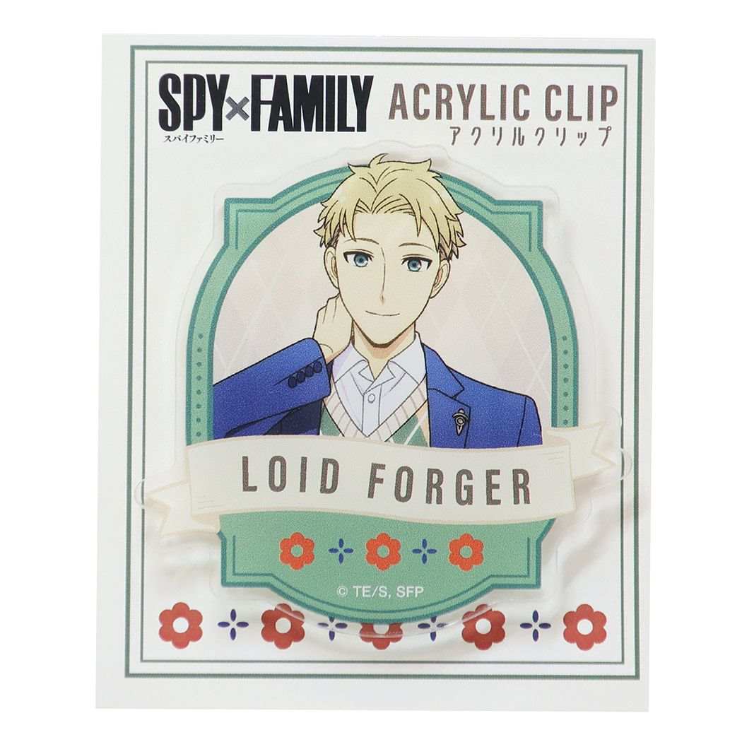 スパイファミリー SPY FAMILY グッズ クリップ 少年ジャンプ アニメキャラクター アクリルクリップ