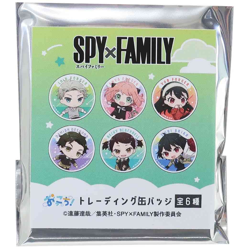 スパイファミリー SPY FAMILY グッズ 缶バッジ アニメキャラクター トレーディング缶バッジ 全6種 6個入セット おっこち2