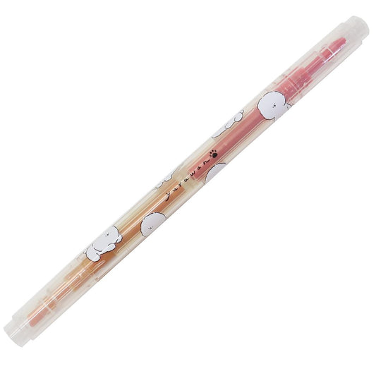 カラーマーカー 2色カラーペン YURUWANイエロー×ピンク 新入学 カミオジャパン