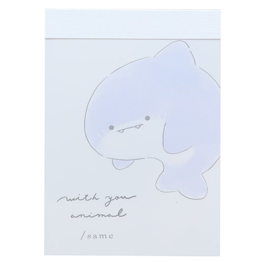 メモ帳 WITH YOU ANIMAL ミニミニメモ さめ 新学期準備文具