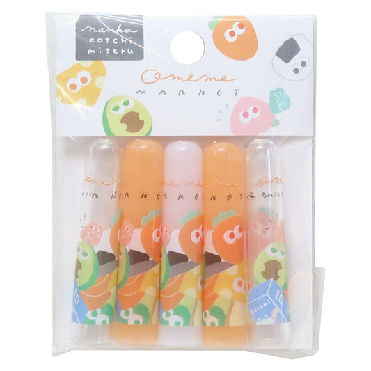 えんぴつカバー5本セット ナンカコッチミテル 鉛筆キャップ カミオジャパン OMEME MARKET