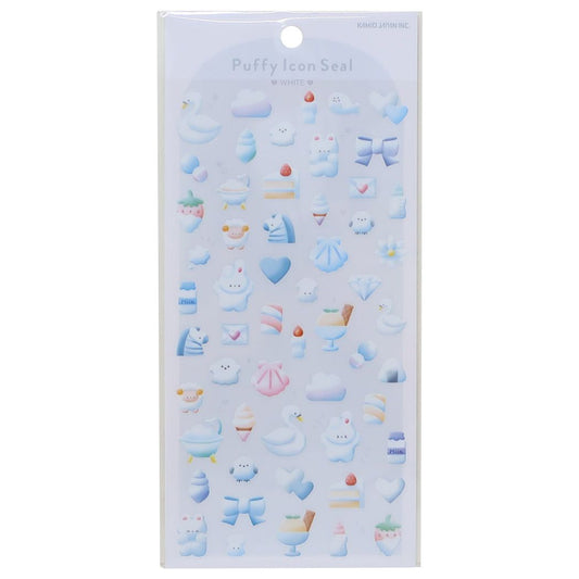 シールシート Puffy Icon Seal WHITE