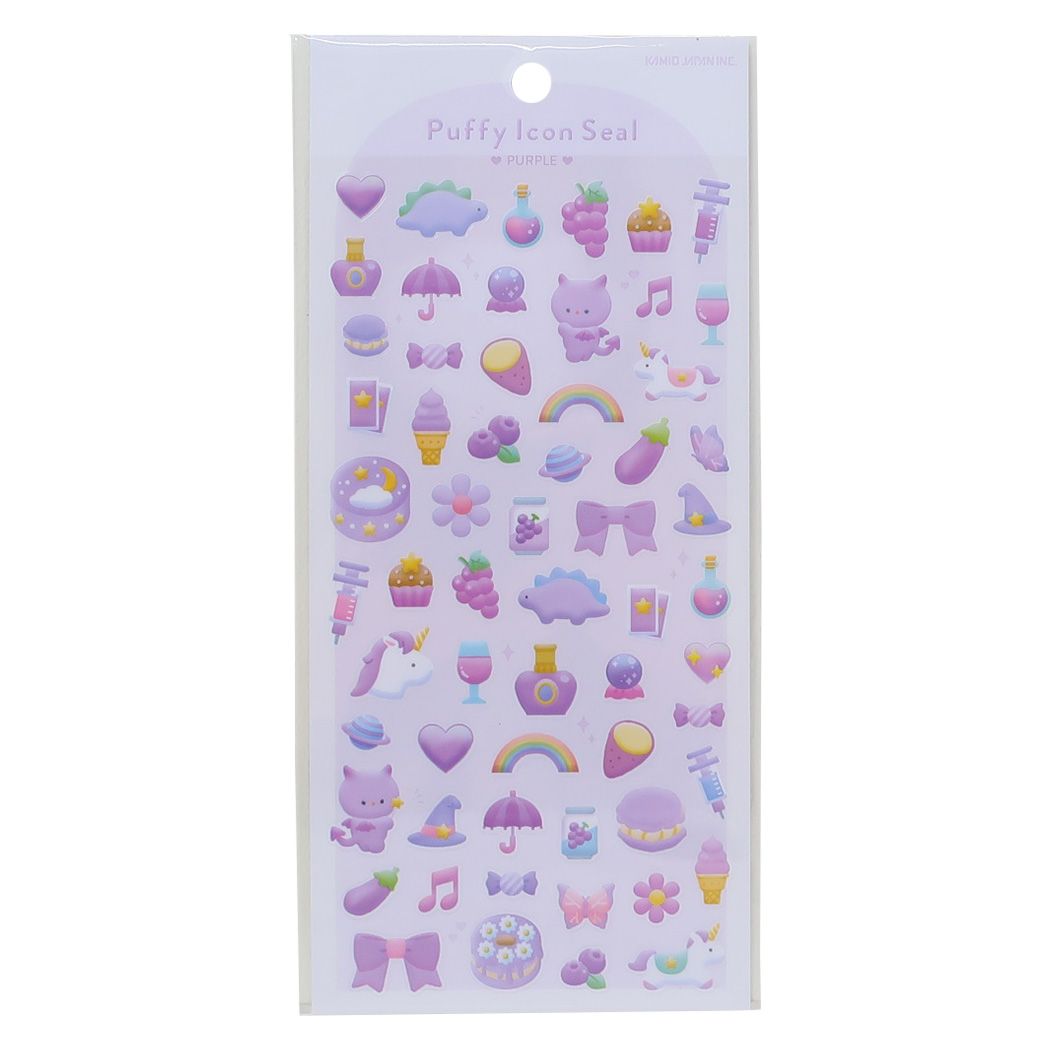シールシート Puffy Icon Seal PURPLE カミオジャパン