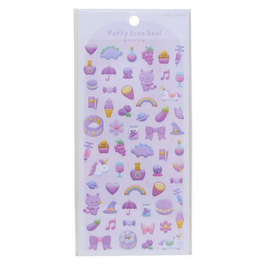 シールシート Puffy Icon Seal PURPLE カミオジャパン