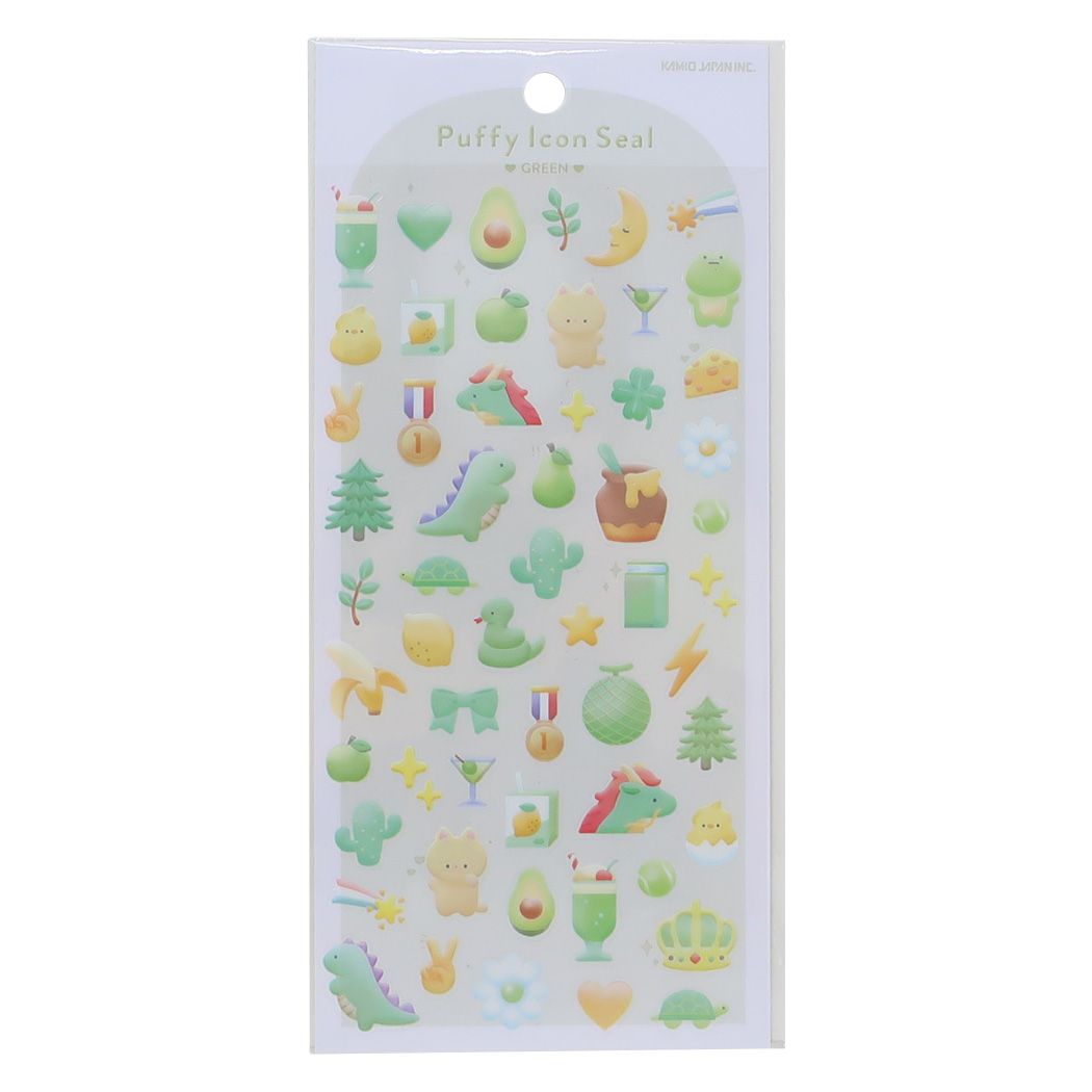 シールシート Puffy Icon Seal GREEN