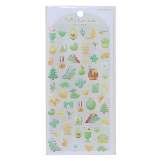 シールシート Puffy Icon Seal GREEN