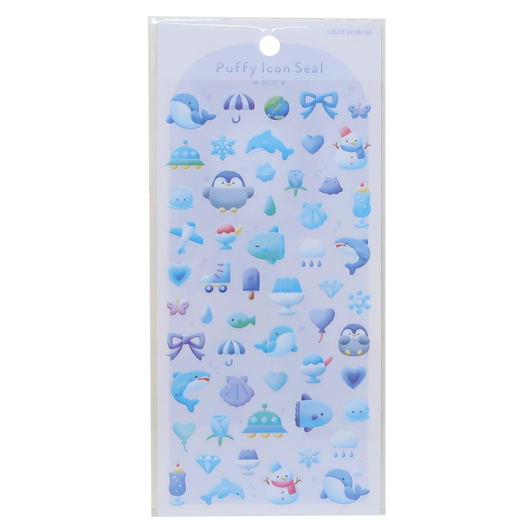 シールシート Puffy Icon Seal BLUE