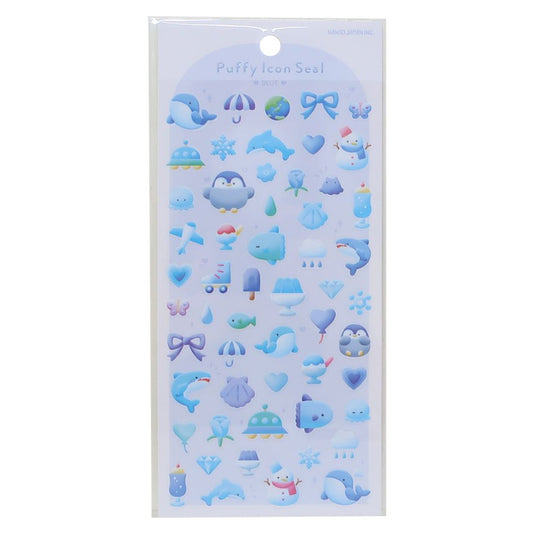 シールシート Puffy Icon Seal BLUE