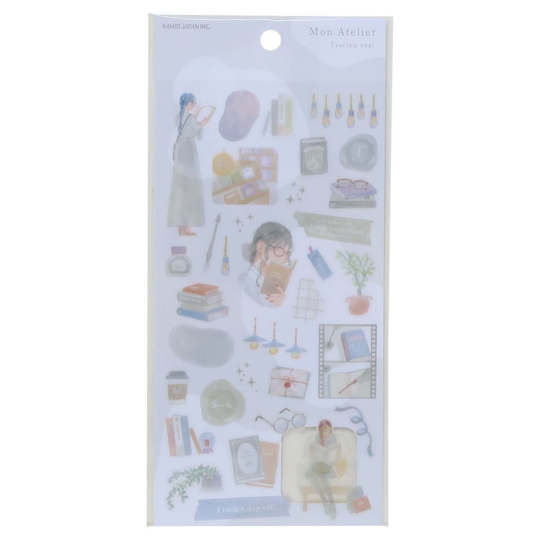 シールシート Mon Atelierシール 読書
