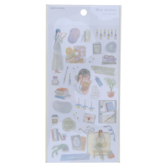 シールシート Mon Atelierシール 読書