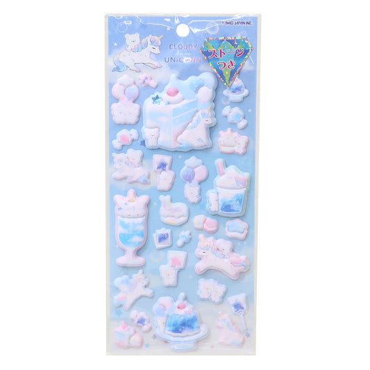 シールシート スーパーもっちりシール CLOUDY UNICORN