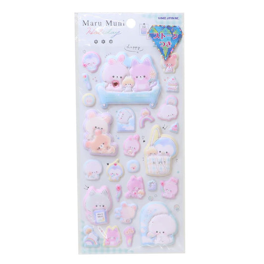 シールシート スーパーもっちりシール MARU MUNI HOLIDAY カミオジャパン