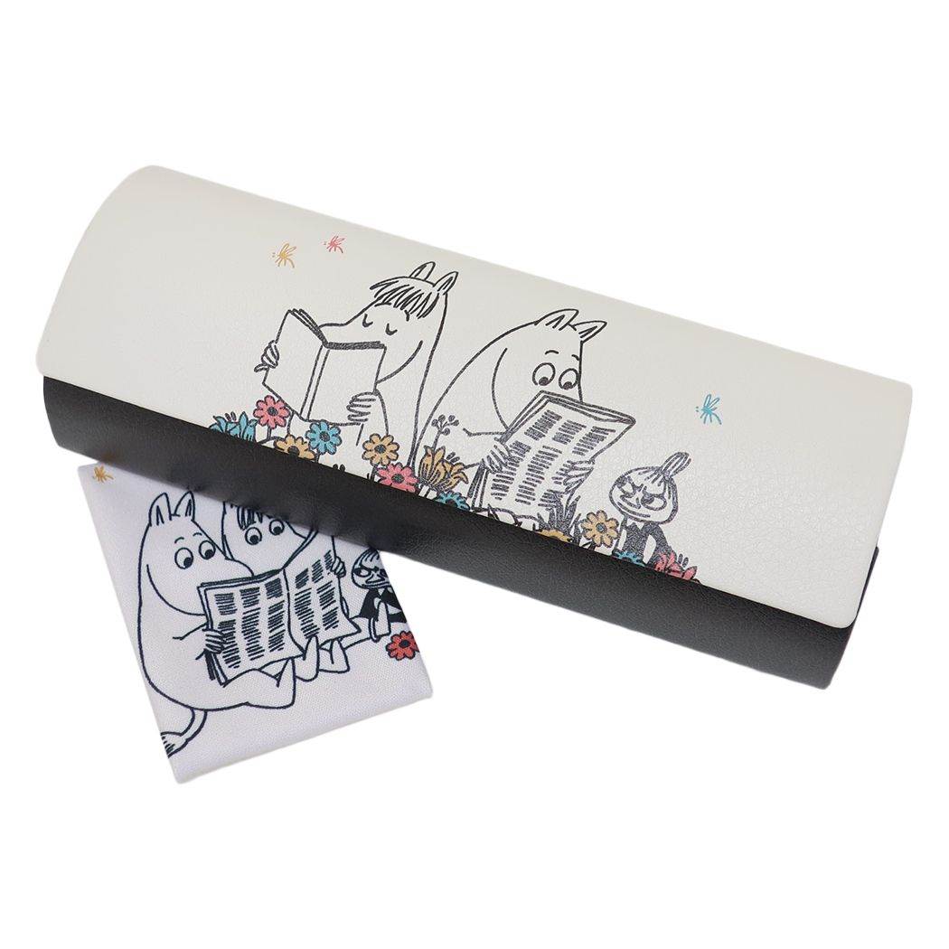 ムーミン 北欧 キャラクター メガネ クロス付きメガネケース お花畑の中で