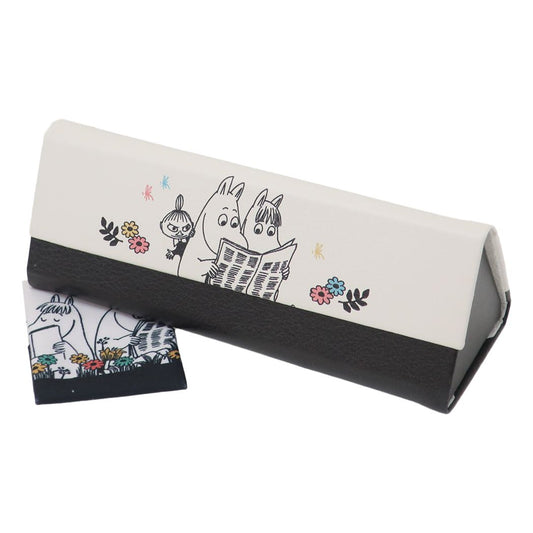 ムーミン キャラクター メガネ クロス付き折りたたみメガネケース お花畑の中で 北欧