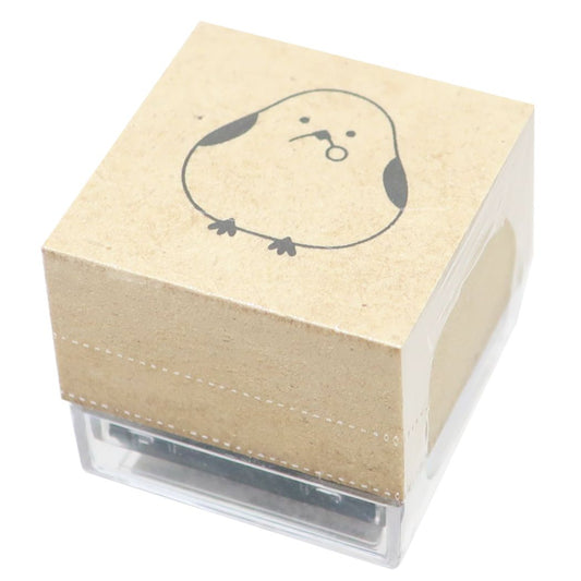 スタンプ 大人の図鑑 浸透印 シマエナガ 手帳デコ はんこ
