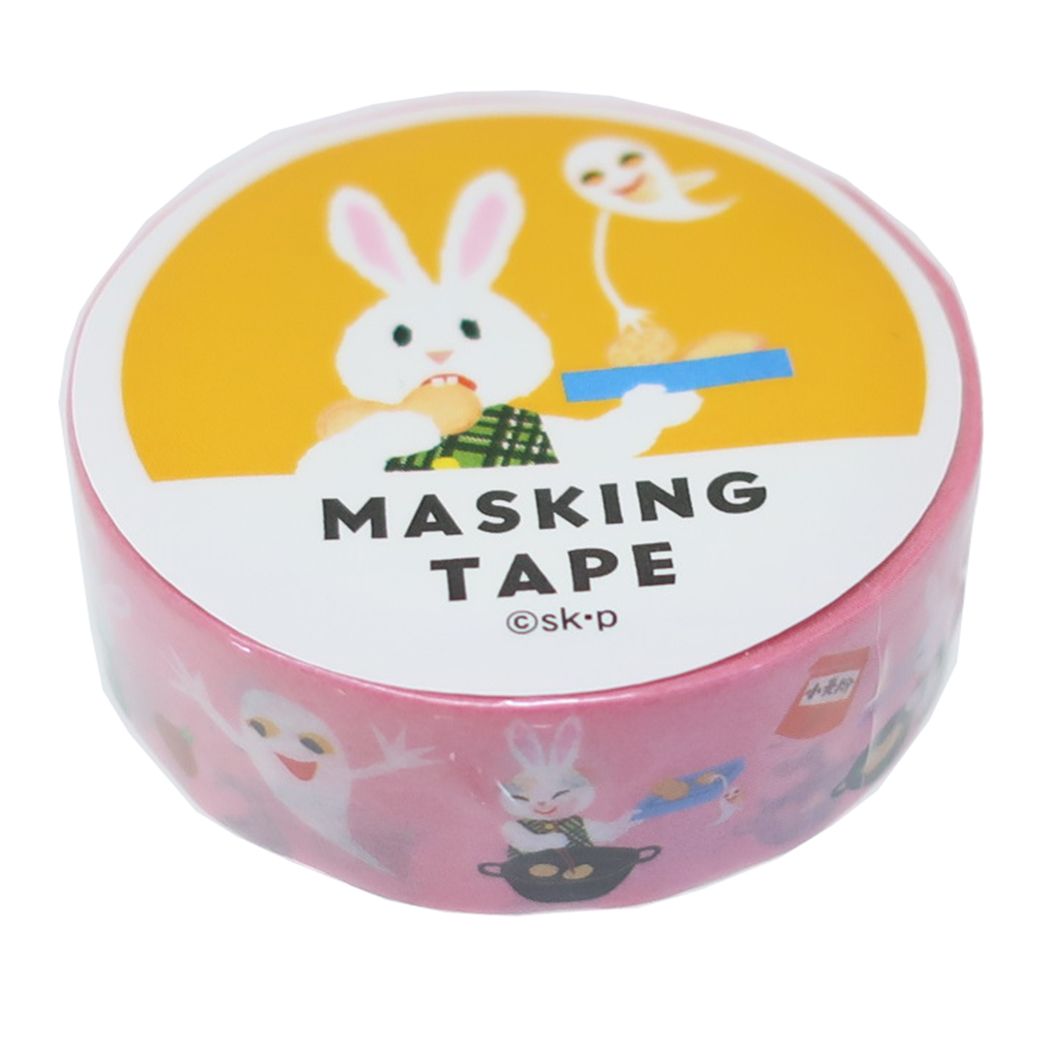 めがねうさぎ 絵本キャラクター マスキングテープ 15mmマステ