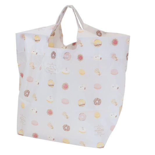 スヌーピー エコバッグ 底板付きエコバッグミニ 外ポケット付き CUTE SWEETS ピーナッツ カミオジャパン