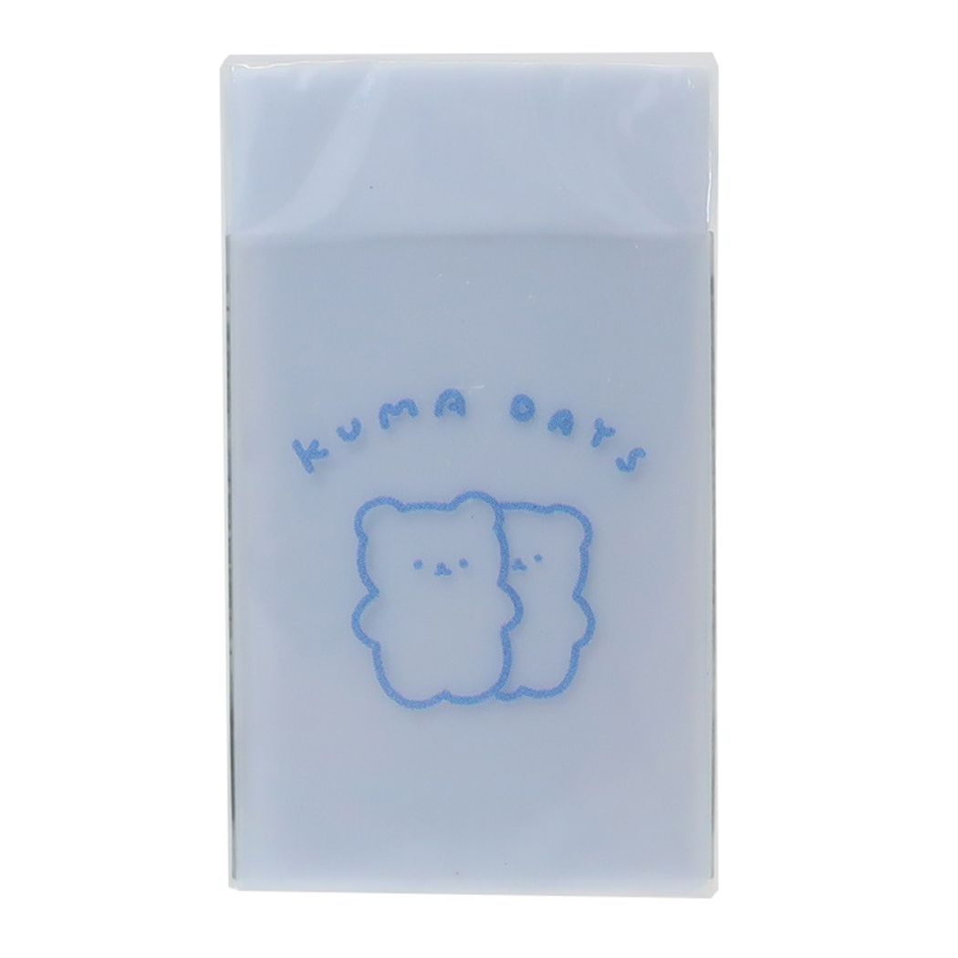 けしごむ COLOR DAYS クリアスリーブ消しゴム KUMA DAYS