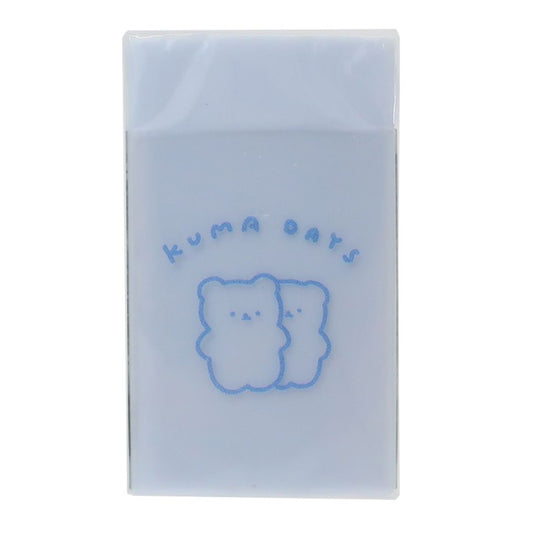 けしごむ COLOR DAYS クリアスリーブ消しゴム KUMA DAYS