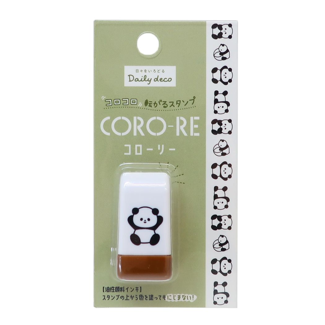 はんこ ちるにまるしーる CORO-RE コローリー 転がるスタンプ ぱんだ