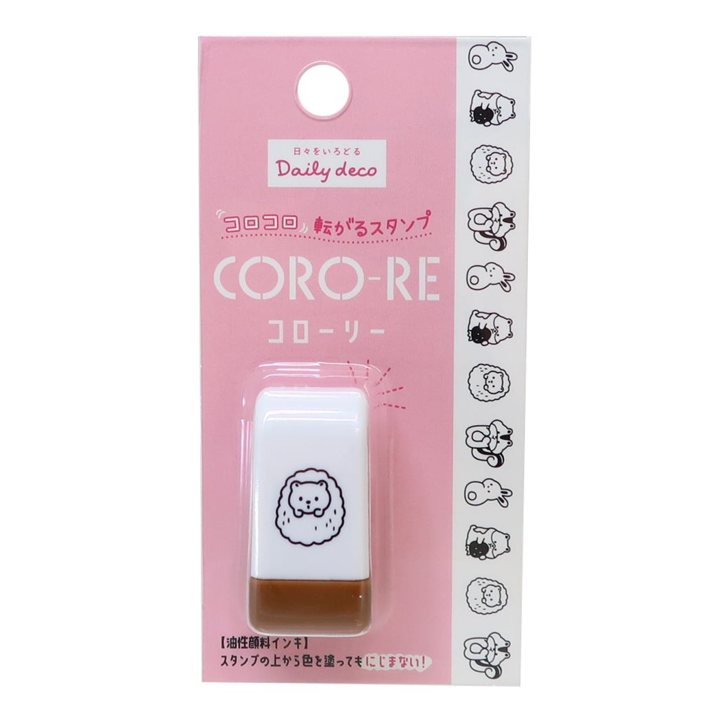 はんこ ちるにまるしーる CORO-RE コローリー 転がるスタンプ しょうどうぶつ