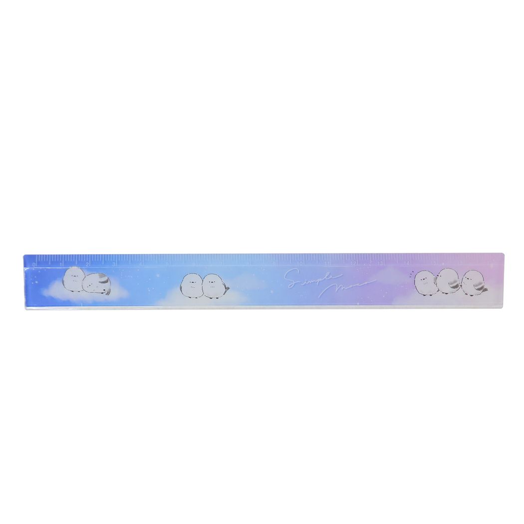 ものさし シンプルモコ スリム17cm定規 夜空 新学期準備文具 小学生