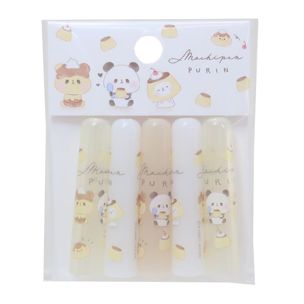 えんぴつカバー5本セット もちもちぱんだ 鉛筆キャップ カミオジャパン プリン