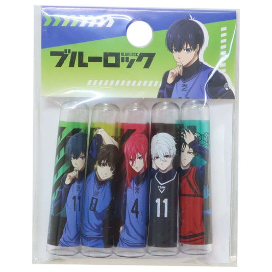 えんぴつカバー5本セット ブルーロック 鉛筆キャップ 少年マガジン カミオジャパン ビブス
