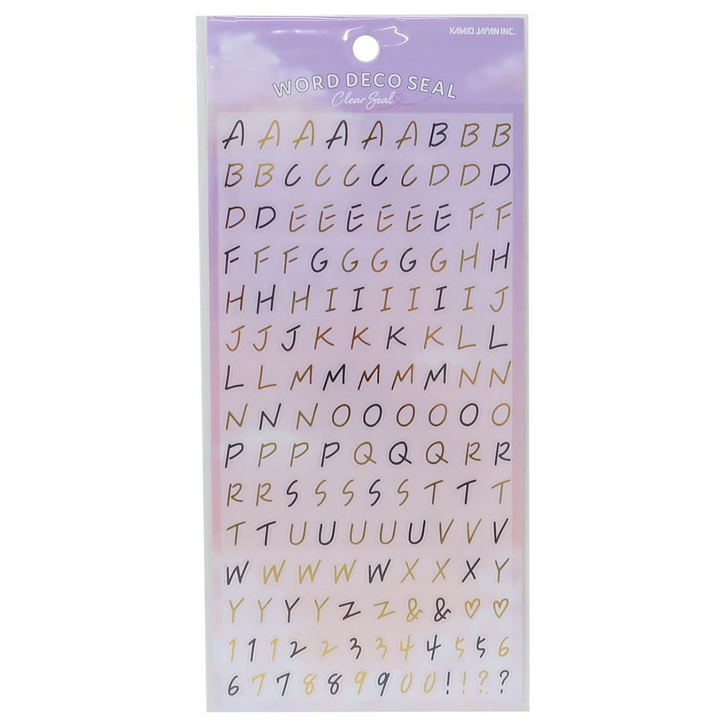 シールシート WORD DECOシール エモい ABC