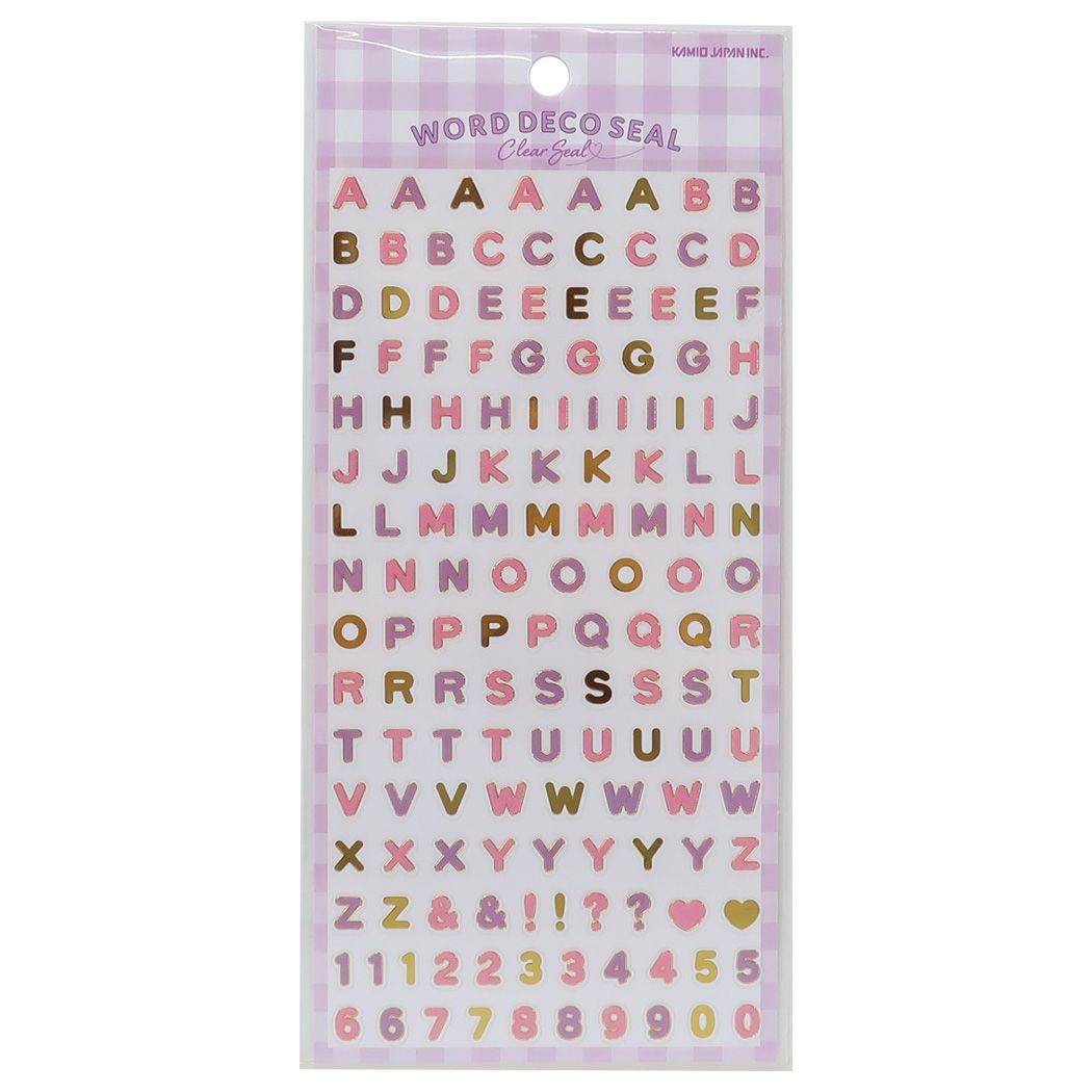 シールシート WORD DECOシール ぽってり ABC カミオジャパン