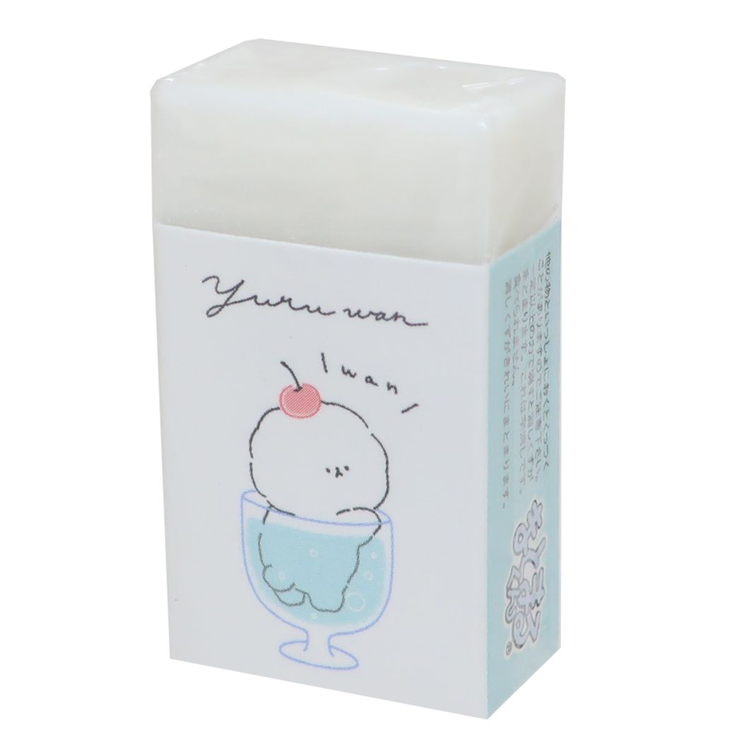 まとまるくん YURUWAN 消しゴム カミオジャパン クリームソーダ