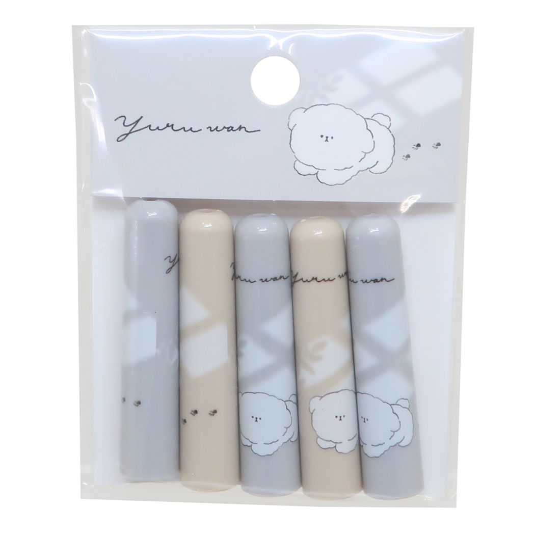 鉛筆キャップ YURUWAN えんぴつカバー5本セット 窓明かり カミオジャパン