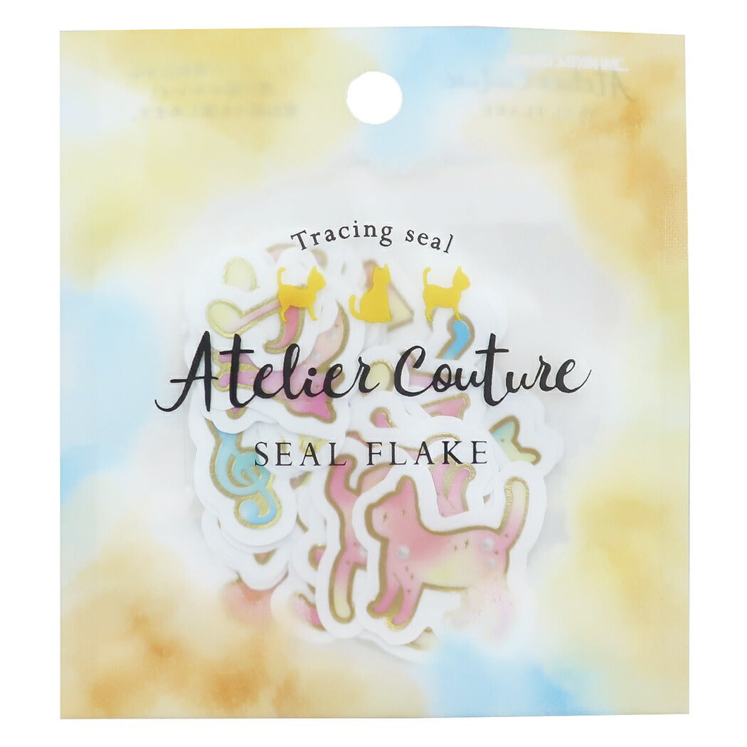 フレーク シール グッズ Atelier Couture トレーシング ミニ シール セット キャット プチギフト カミオジャパン