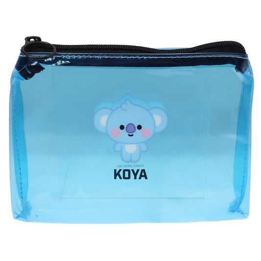 BT21 LINE FRIENDS クリア フラットポーチ PVC ペンポーチ KOYA カミオジャパン プレゼント 男の子 女の子