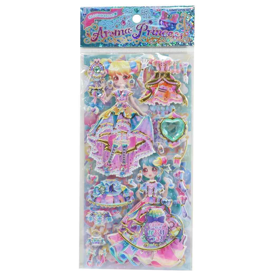 シールシート 着せ替えシール 2枚組 アロマプリンセス ファンシーカーニバル グッズ プレゼント 男の子 女の子 ギフト