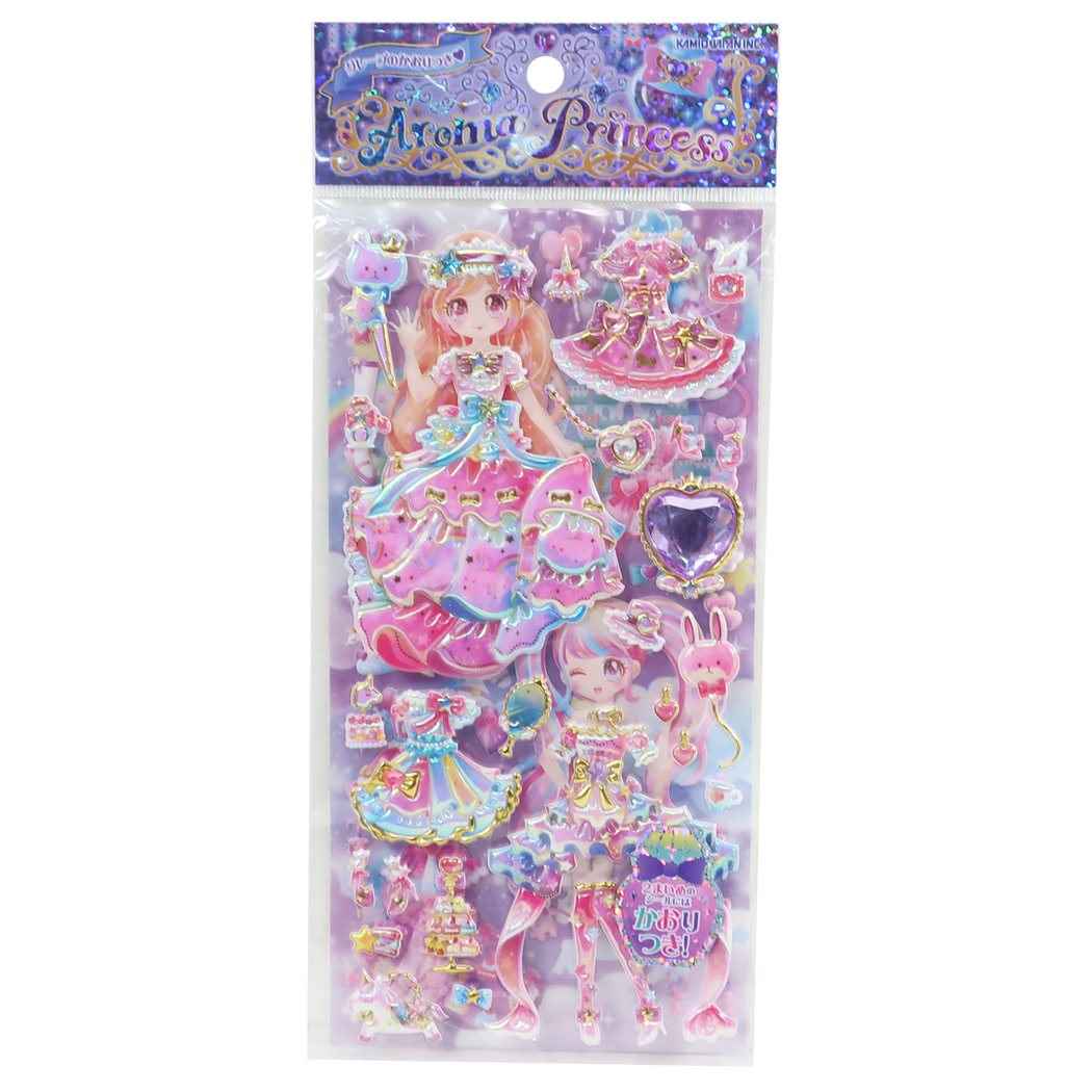 着せ替えシール 2枚組 アロマプリンセス シールシート ドリーミーマジック カミオジャパン プレゼント 男の子 女の子 ギフト