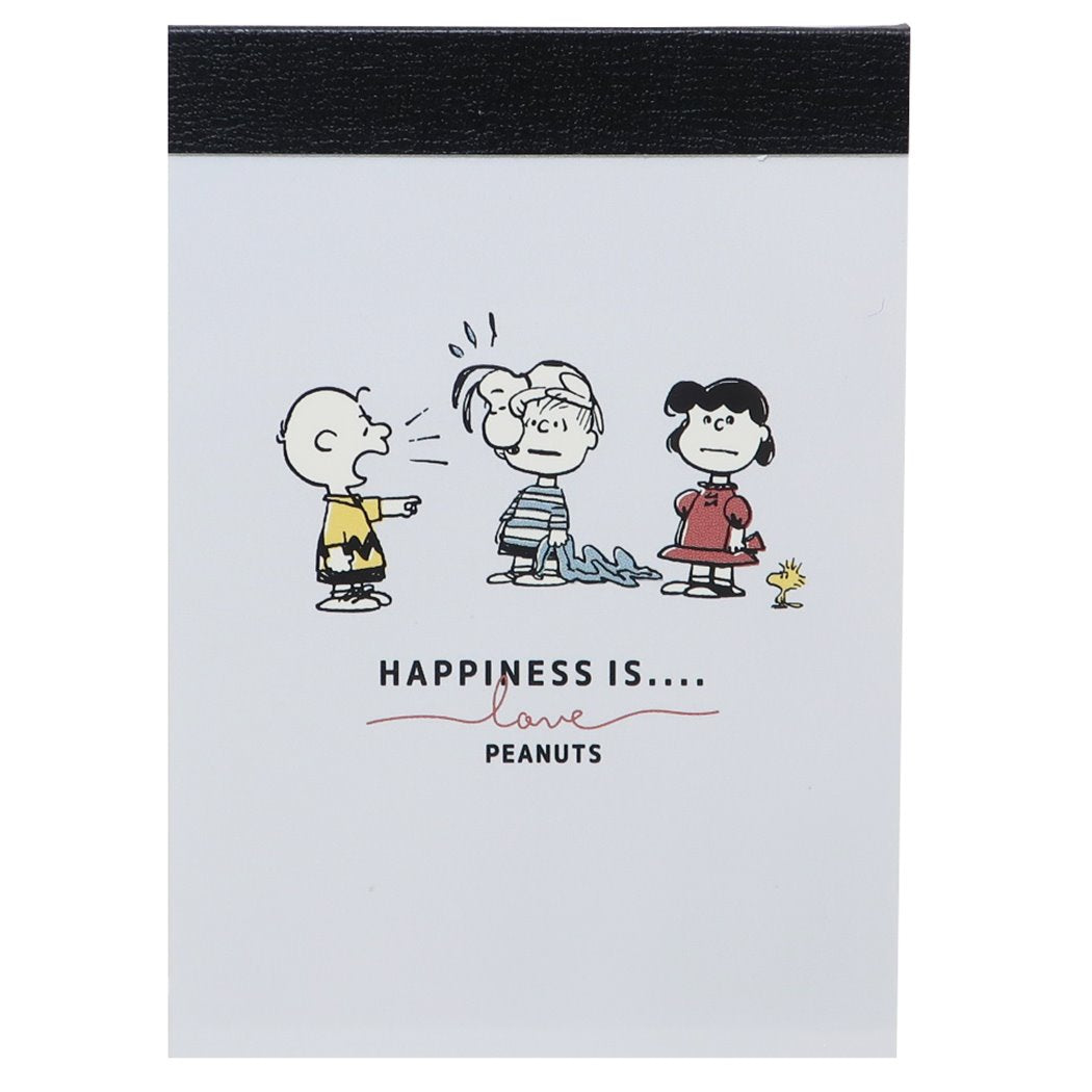 スヌーピー ミニミニメモ メモ帳 ヴィンテージ HAPPINESS ピーナッツ キャラクター プレゼント 男の子 女の子 ギフト