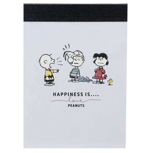 スヌーピー ミニミニメモ メモ帳 ヴィンテージ HAPPINESS ピーナッツ キャラクター プレゼント 男の子 女の子 ギフト